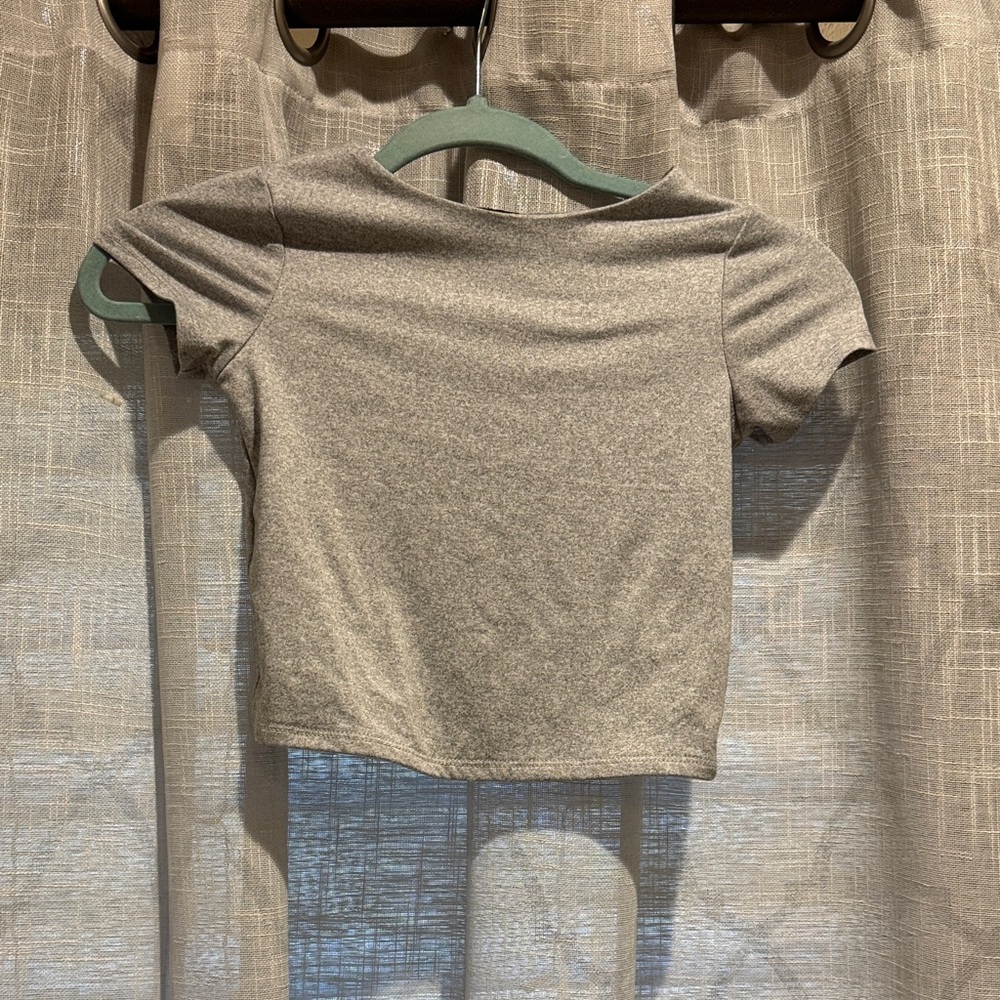Kids plain grey-tee